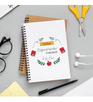 Öğretmenler Günü Tasarımlı Defter Kişiye Özel