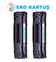 Eko Kartuş Hp 35A CB435A Ekonomik Avantajlı 2’li Paket Muadil Toner Muadil Lazer Toner 2.000 Syf (Siyah)