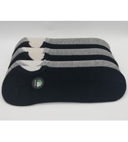 CİHO Socks Premium Bambu 6 Çift Gri-lacivert Unisex Dikişsiz Görünmez Sneaker Çorap (Lacivert-Gri)