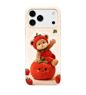 iPhone 17 Pro Tiny Bear Collection Çift Katmanlı Essential Tough Telefon Kılıfı