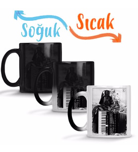 Darth E Seu Acordeon! Sihirli Kupa Bardak Porselen