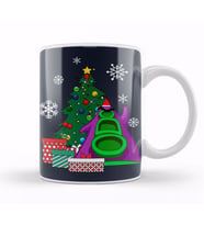 Day Of The Tentacle Around The Christmas Tree Kupa Bardak Porselen