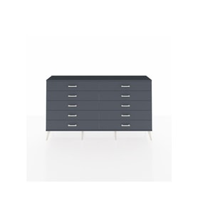 Arges Konsol 10 Çekmeceli  176x30x99 Aytaşı-Antrasit
