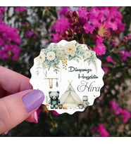 Magnet Hediyelik - Yeşil Çiçek Tasarım Düğün, Nişan, Nikah, Kına, Söz Hatırası Magnet