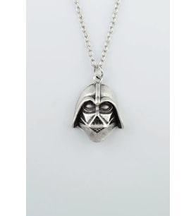 Star Wars - Darth Vader Gümüş Kaplama Düz Zincir Kolye