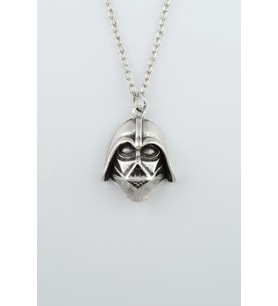 Star Wars - Darth Vader Gümüş Kaplama Düz Zincir Kolye