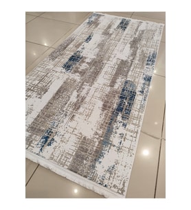 HALI MAGİC 8473 MAVİ KREM MODERN HALI YOLLUK 100X200 CM