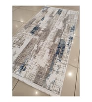 HALI MAGİC 8473 MAVİ KREM MODERN HALI YOLLUK 100X200 CM