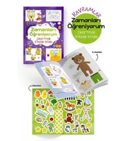 Kavramlar – Zamanları Öğreniyorum – Çıkartmalı Etkinlik Kitabı - 3 Yaş +