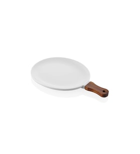 The Mia Woody Porselen Servis 34x21 cm (Beyaz)