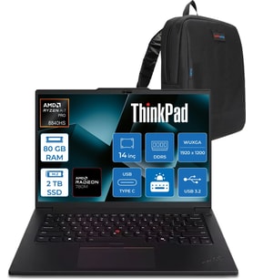 Lenovo Thinkpad P14S Gen 5 Amd Ryzen™ 7 Pro 8840HS 80GB Ddr5 2tb SSD Amd Radeon 780M 14" Wuxga IPS 400NITS Windows 11 Home Taşınabilir Bilgisayar 21MFS2MQ00H27 + Zettaçanta