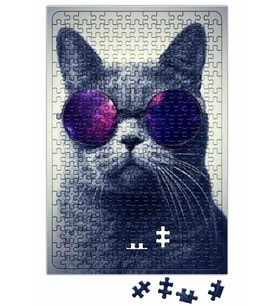 Gözlüklü Kedi Cats Puzzle 240 Parça Yapboz