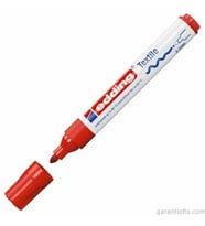 Edding 4500 Kırmızı Kumaş Boyama Kalemi (Tişört/Tekstil Marker)
