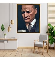 ÇERÇEVELİ ATATÜRK TABLO S631