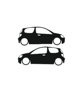 Otomobil Tasarım Oto Sticker Model 15 Siyah 16*6 Cm