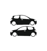 Otomobil Tasarım Oto Sticker Model 15 Siyah 16*6 Cm