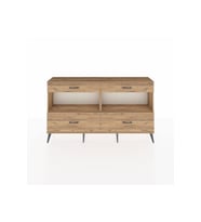 Arges Konsol 2 Raflı 4 Çekmeceli  176x30x99 Çam-Çam