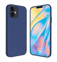 Apple iPhone 12 6.1'' İçi Kadife Silikon Kılıf Lacivert