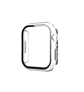 Apple Watch 10 46mm Uyumlu Sert PC Kasa ve Ekran Koruyucu Zore Watch Gard 37 (Beyaz)