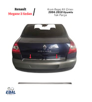 Renault Megane 2 Sedan Krom Bagaj Alt Çıtası 2004-2010 Arası P.çelik (Gümüş)