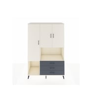 Hyperion Dolap 6 Raflı 3 Çekmeceli 3 Kapaklı 132x44x195 Aytaşı-Aytaşı/Antrasit