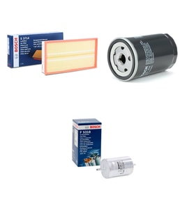 Bosch Filtre Bakım Seti Audi A3 1.6 1.8 1.8 T Benzinli 1997-1998 Hava + Yağ f. + Yakıt Filtre Bosch