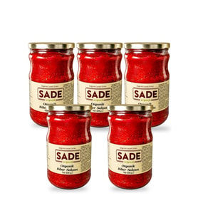 Sade Organik Biber Salçası 5'li Paket