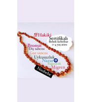 SERTİFİKALI ORİJİNAL KEHRİBAR BEBEK DİŞ KOLYESİ 32-33 cm 0-4 YAŞ