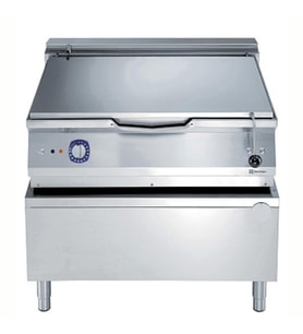 Electrolux Professional 80 Lt Elektrikli Otomatik Devrilir Tava, Duomat Pişirme Yüzeyi, Musluklu, Termostatik Kontrol - 800 Mm E9BREHDOFM