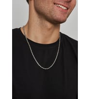 3mm Kral Yuvarlak 925 Ayar Gümüş Erkek Zincir Kolye Vek-3005