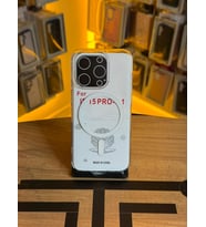 İphone 15 Pro Uyumlu Şeffaf Sert Kılıf Magsafe Destekli Tam Koruma Kılıf