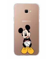 Samsung Galaxy J4 Plus  Kamera Korumalı Kapak Mickey Mouse Tasarımlı  Şeffaf  Kılıf