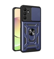 Samsung Galaxy A15 Uyumlu Kılıf Magnetik Standlı Kamera Korumalı Zore Sürgülü Vega Kapak