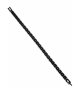 Siyah Çelik Erkek Çelik Bileklik Boy 21.5 Cm / 0.6 Mm - Ebl0074