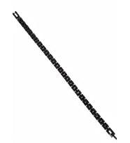 Siyah Çelik Erkek Çelik Bileklik Boy 21.5 Cm / 0.6 Mm - Ebl0074