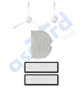 Xiaomi 1C,2C,Mop 2 Uyumlu 2 Yan Fırça 2 Filtre 4 Mop PKT-iasgf0000047