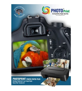 Photo Print ® Canon Color Imageclass 635CX Için 100 Adet A4 Parlak Kuşe Kağıt 130 Gram ( Laser Yazıcılar Için)