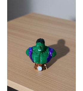 Hulk Büst Figür - 12 cm Çok Renkli 3D Baskı Marvel Yenilmezler Dekoratif Obje