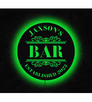 Kişiselleştirilebilir Bar Tasarımlı Led Mdf Duvar Tablosu, 6mm Ahşap Duvar Dekoru