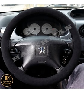 Peugeot 106 Dikme Direksiyon Kılıfı Alcantara Süet Monza Black Airbag'li Üst Quiksilver-GTI 1998-2003