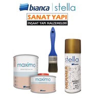 Stella Bianca Maximo İpek Mat + Stella Altın Effekt Sprey + Stella Efekt Fırça