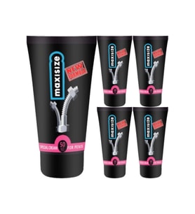 Süper Maxsize Maxi Size Cream Erkeğe Özel 5 Adet 50 ml Şekillendirici Hareketleyici Krem
