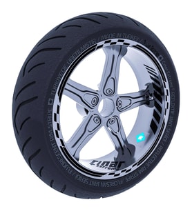 Jet Siyah Moto GP İç Dış Jant Şeridi Takım Sticker Çınar Extreme