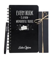 Kitapseverlere Özel Ahşap Defter Kalem Yeni Yıl Hediye Seti