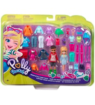 Polly Pocket Bir Kız Ve Bir Erkek Bebek Dahil Büyük Moda Seti Ggj49