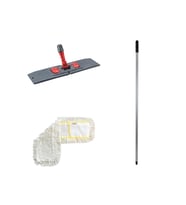 Cod-Ex Tablet Palet Nemli Yedek Mop Takımı - 40 Cm. Nemli Mop + Katlanır Aparat + Metal Vidalı Sap