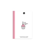 Keskin Color Hisli Şeyler Dikişli İyi Ki Doğmuşsun Karton Kapak 80 Pembe Yaprak A5 Çizgili Defter