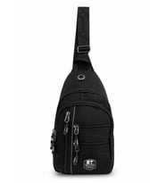 SEVENTEEN Unisex Orta Boy Çok Gözlü Çapraz Askılı Body Bag