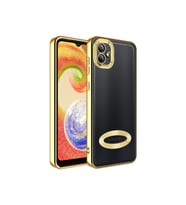 Samsung Galaxy A04 Uyumlu Kılıf Kamera Korumalı Logo Gösteren Zore Omega Kapak