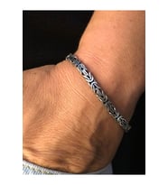 5.5mm Dikdörtgen Yassı Kral Erkek Gümüş Bileklik Işıklı Kutuda • Sevgiliye • Eşe • Babaya Hediye Bileklik